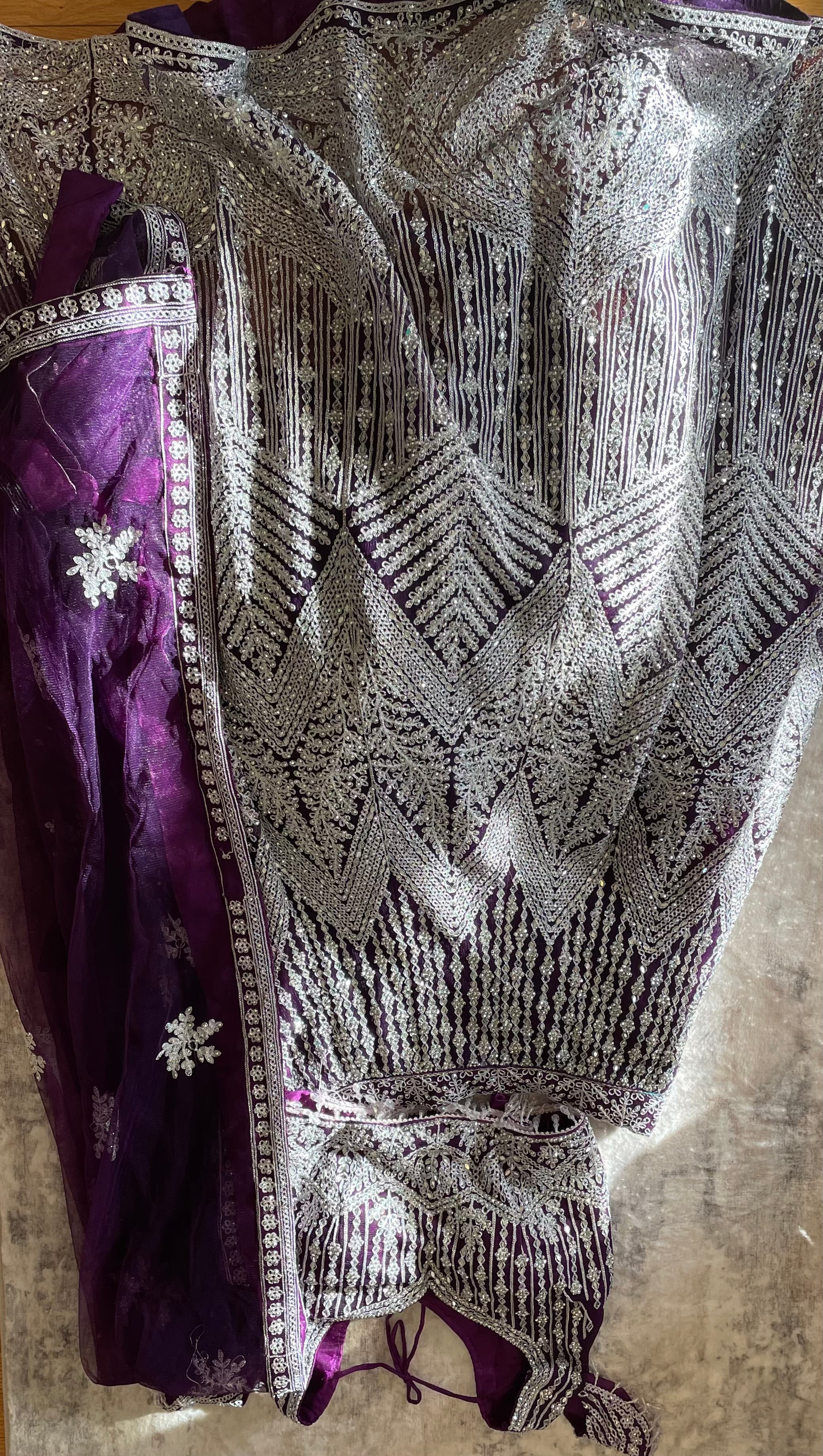 💜 Dark Purple Lengha for Sale ✨