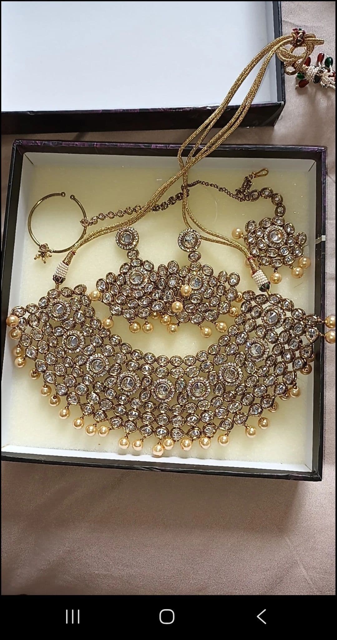 Bridal jewellery. Worn twice, briefly.