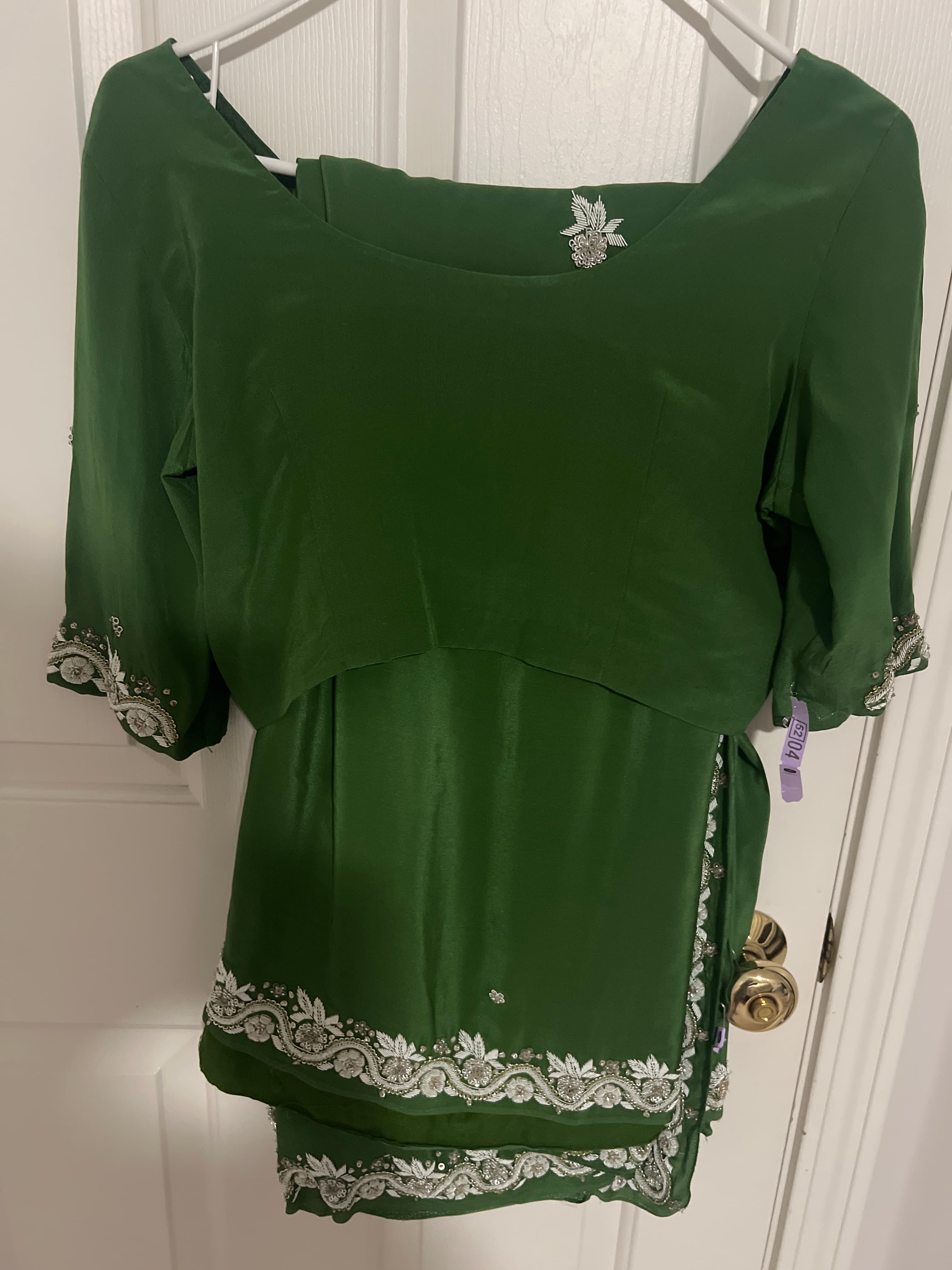 Green saree