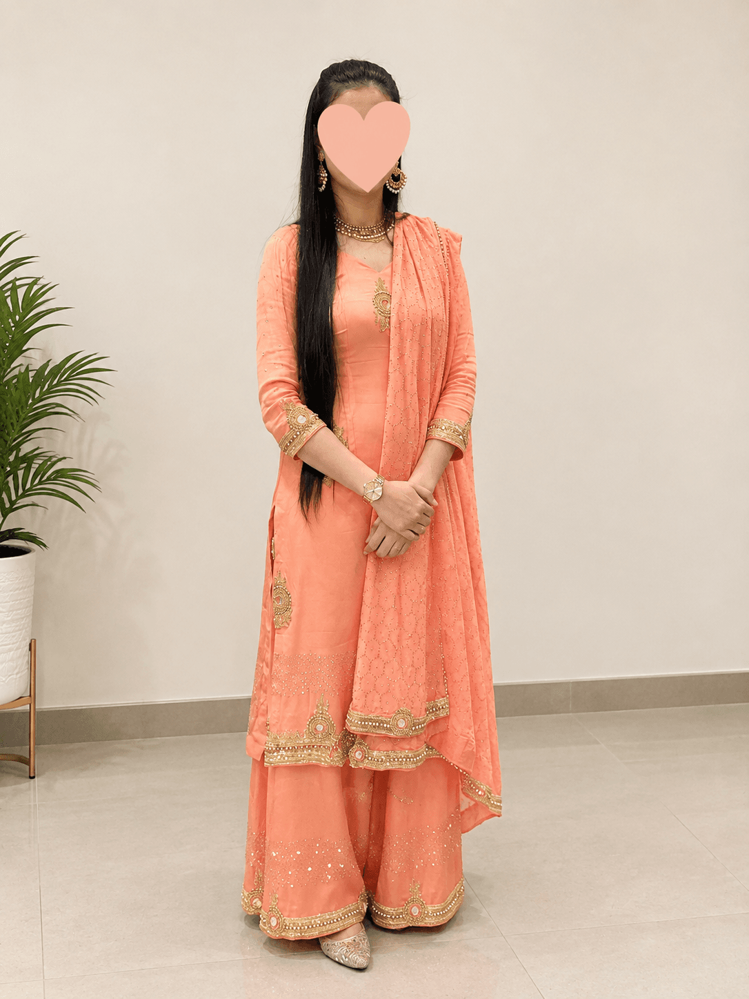 Silk Party wear suit worn once