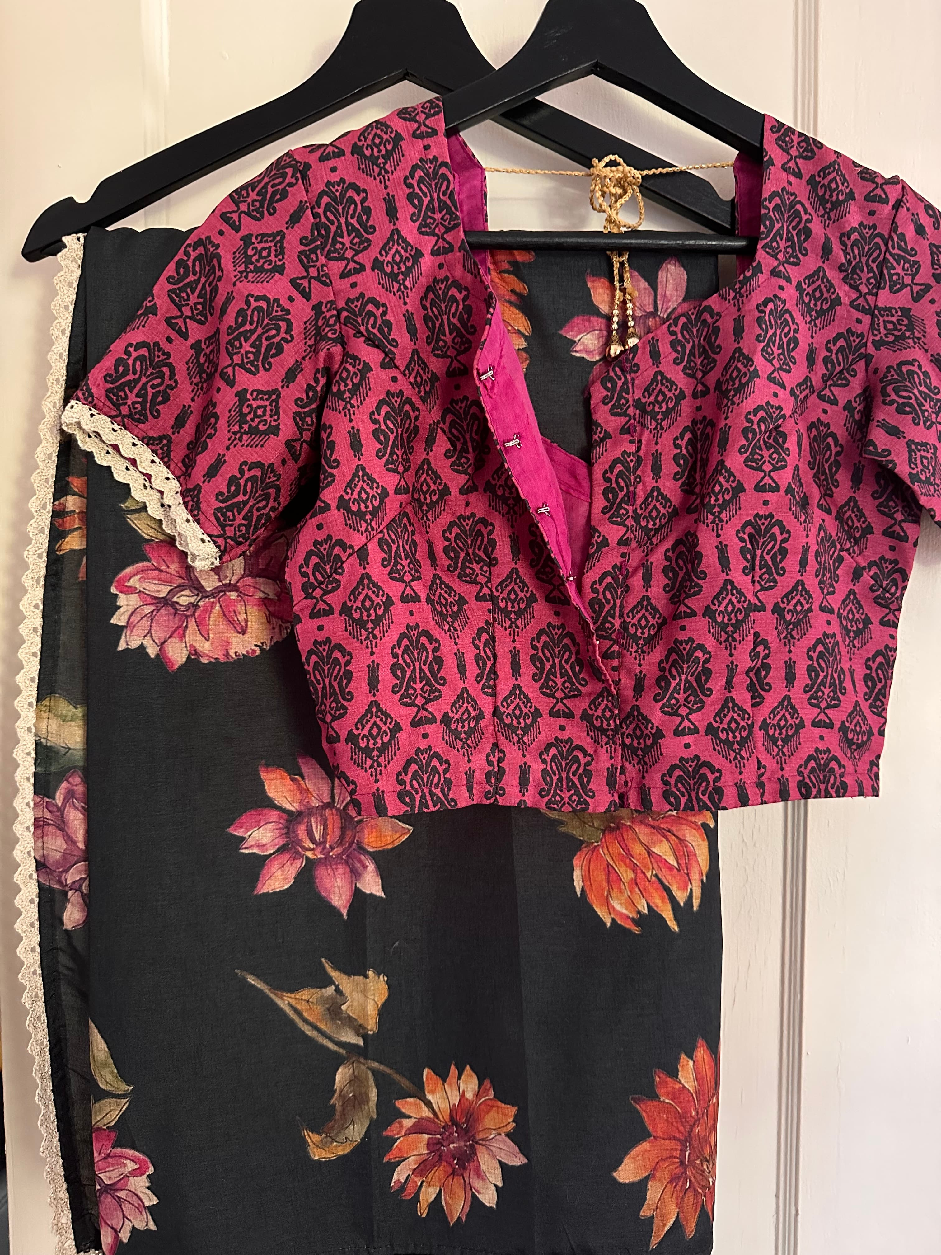 Floral Artsilk Saree