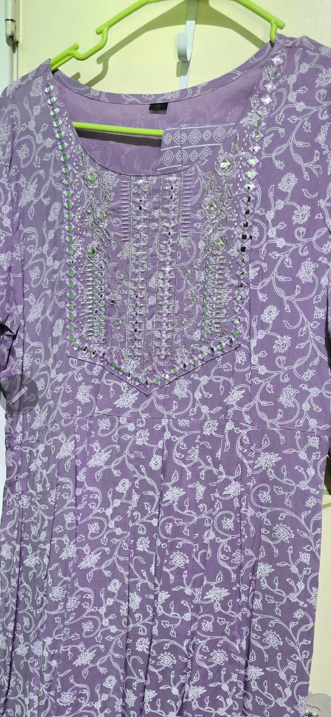 Lavender kameez, shalwar&dupatta