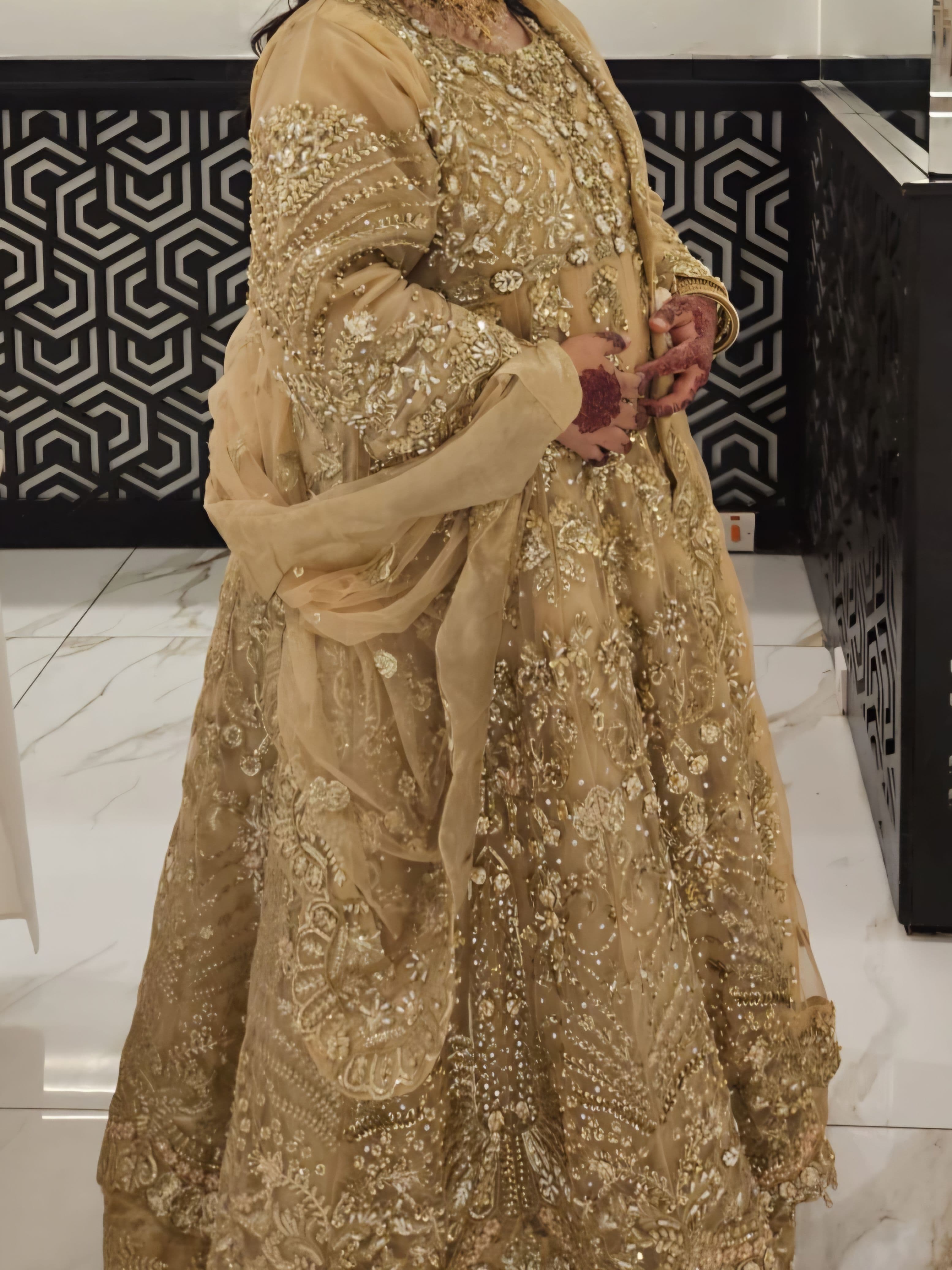 Gold dress
